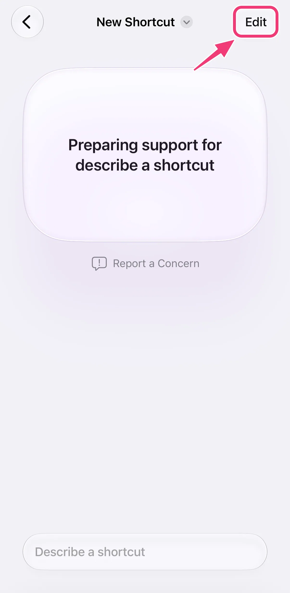 Screenshot: open the editor